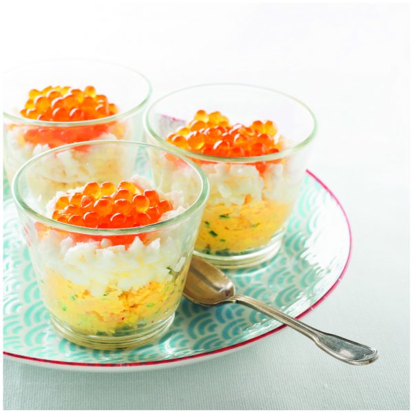 Oeuf mimosa oeufs de saumon