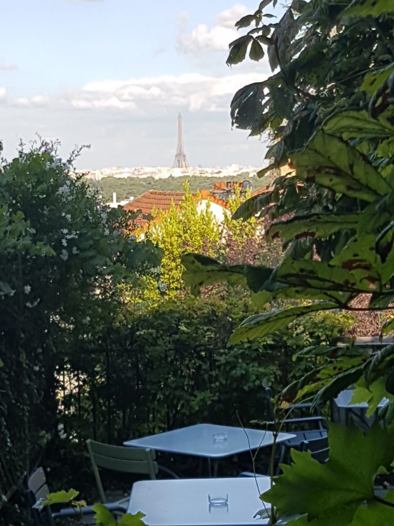 Au Père Lapin terrasse avec vue Paris
