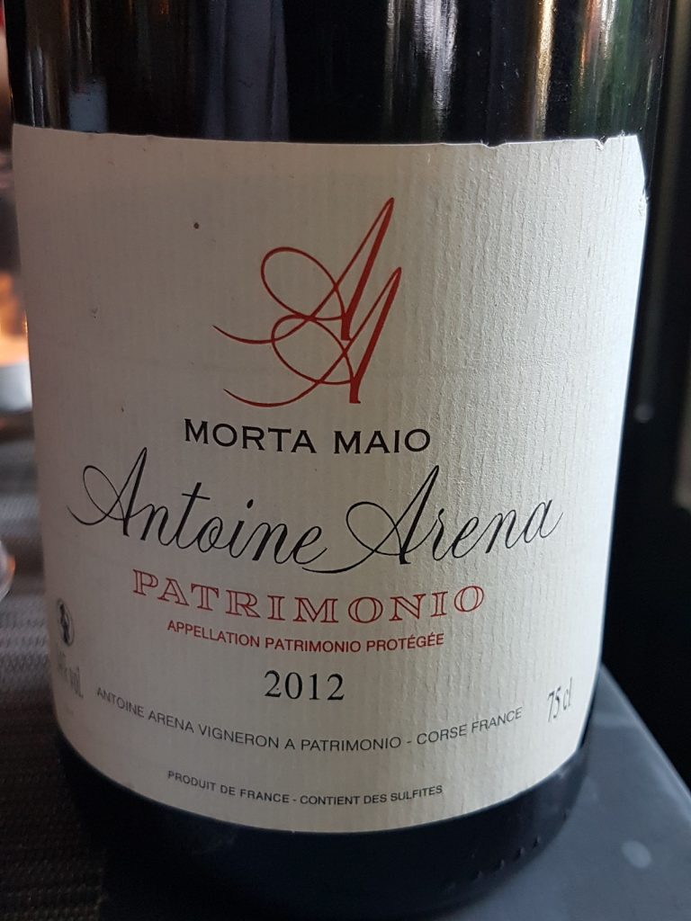Patrimonio Antoine Arena cuvée Morta Maio 2012