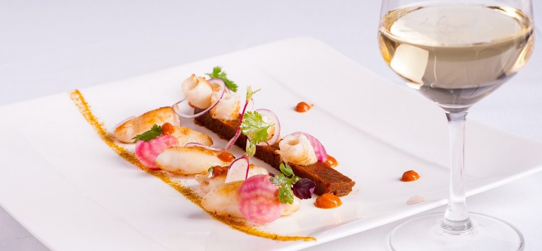 Calamars au Muscat et à la coriandre fraiche